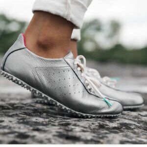 NEW PLAE Leather Sun Metallic Sneakers in hematite color unisex 725 3t2